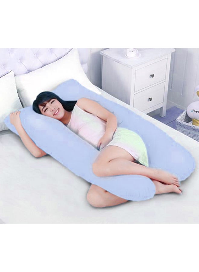 Dors Bien U-Shaped Pregnancy Pillow Cotton Blue 145x80x25centimeter  - Image 3