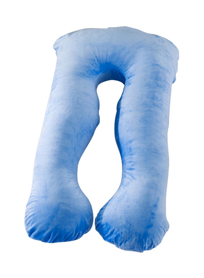 Dors Bien - U-Shaped Pregnancy Pillow Cotton Blue 145x80x25cm - Image 1