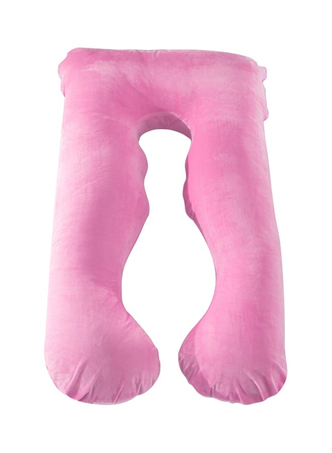 Dors Bien - U-Shaped Pregnancy Pillow Cotton Pink 145x80x25cm - Image 1