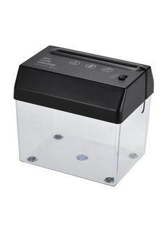 Tronxy Portable Paper Shredder Cutter With Letter Opener Black/Clear  - Image 1