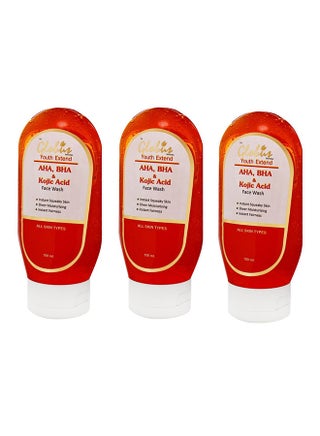 Pack Of 3 AHA, BHA & Kojic Acid Face Wash 3 X 100ml - v1538392068/N18166403A_1