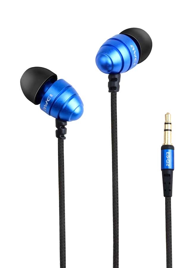 Awei In-Ear Earphones Blue - Image 1