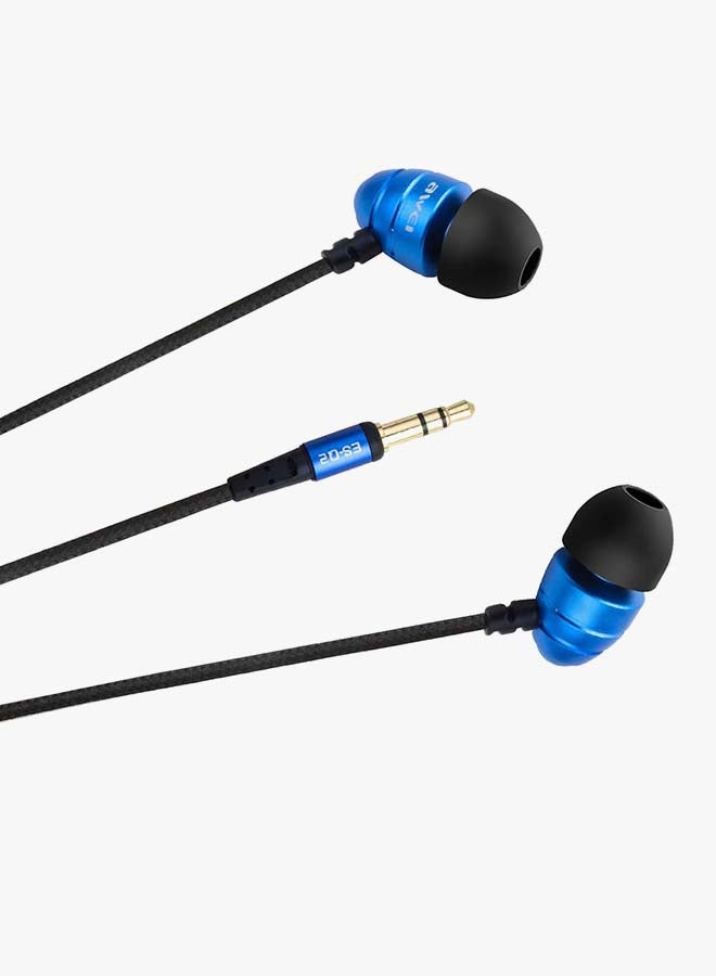 Awei In-Ear Earphones Blue - Image 3