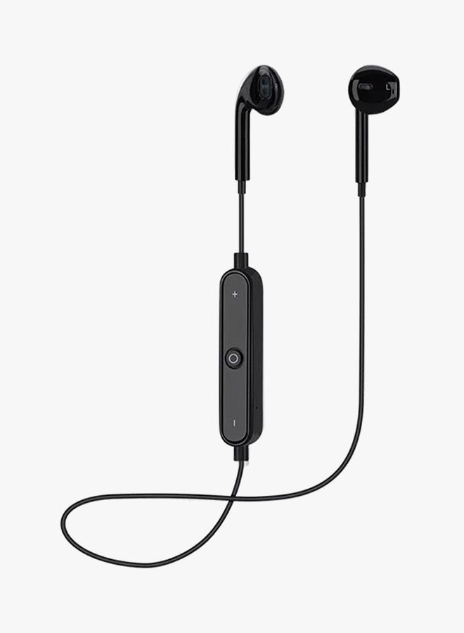 سماعات أذن داخلية لاسلكية تعمل بالبلوتوث مع ميكروفون أسود - Image 3