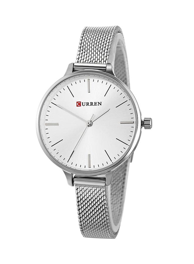 CURREN - women Water Resistant Analog Watch WT-CU-9022-SL#D1 - 26 mm - Silver - Image 1