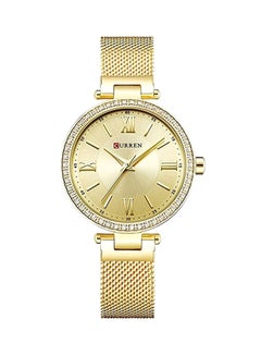 women Water Resistant Analog Watch 9011 - 26 mm - Gold