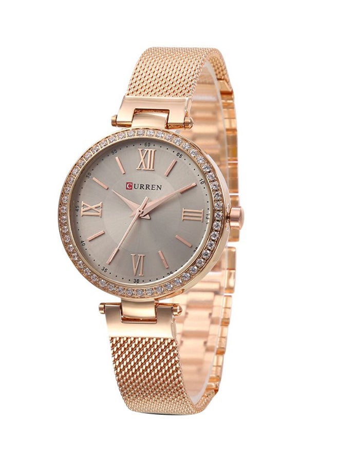 CURREN - women Stainless Steel Analog Watch WT-CU-9011-RGO#D2 - 26 mm - Rose Gold - Image 1