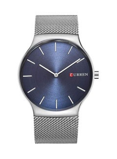 men Sports Stainless Steel Analog Watch WT-CU-8256-BL - 40 mm - Silver