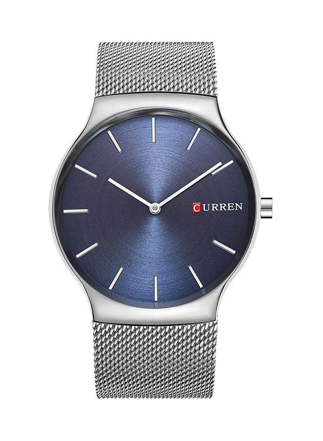 CURREN - men Sports Stainless Steel Analog Watch WT-CU-8256-BL - 40 mm - Silver - Image 1