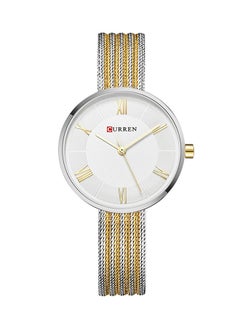 women Stainless Steel Analog Watch WT-CU-9020-GO1#D2 - 26 mm - Silver/Gold