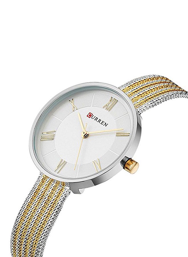 CURREN - women Stainless Steel Analog Watch WT-CU-9020-GO1#D2 - 26 mm - Silver/Gold - Image 1