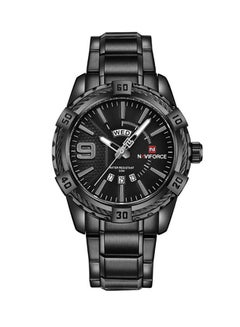 Men's Stainless Steel Analog Watch WT-NF-9117-B - 45 mm - Black