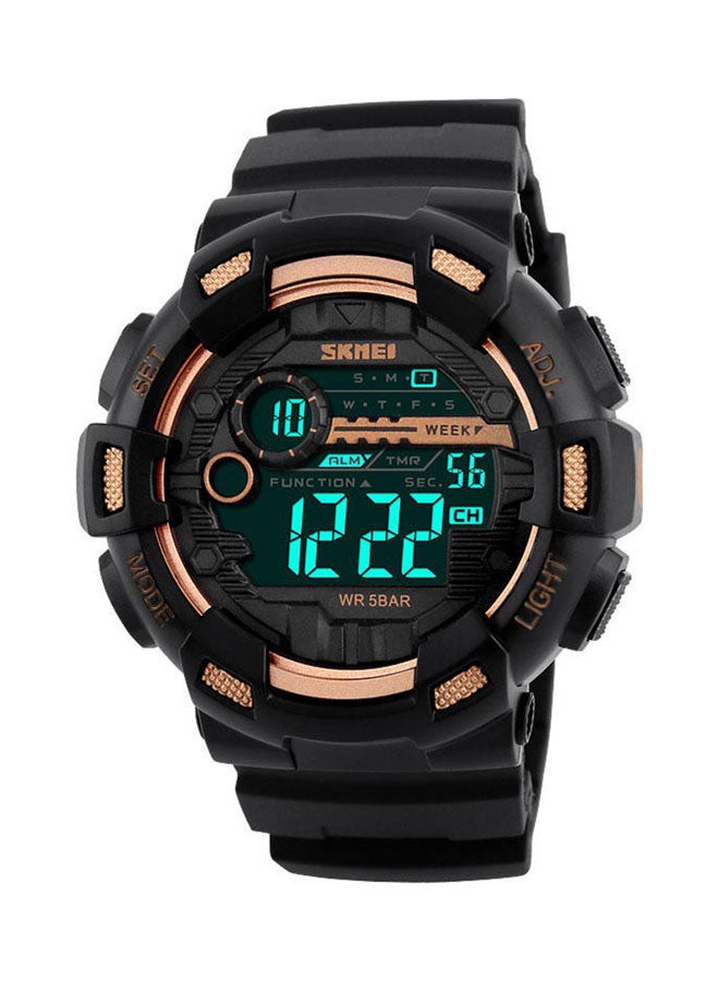 SKMEI Men's Water Resistant Digital Wrist Watch 1243 - 50 mm - Black  - Image 1