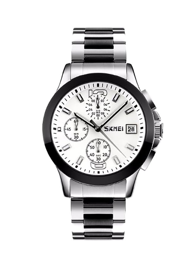 SKMEI - men Stainless Steel Chronograph Watch WT-SK-9126-W - Image 1