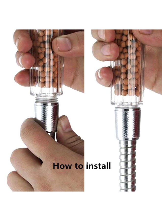 LED Equipped Shower Head Silver/Grey 25x8cm - Image 5