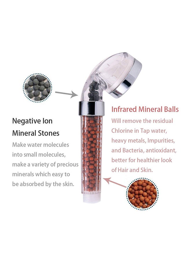 LED Equipped Shower Head Silver 25x8cm - Image 3
