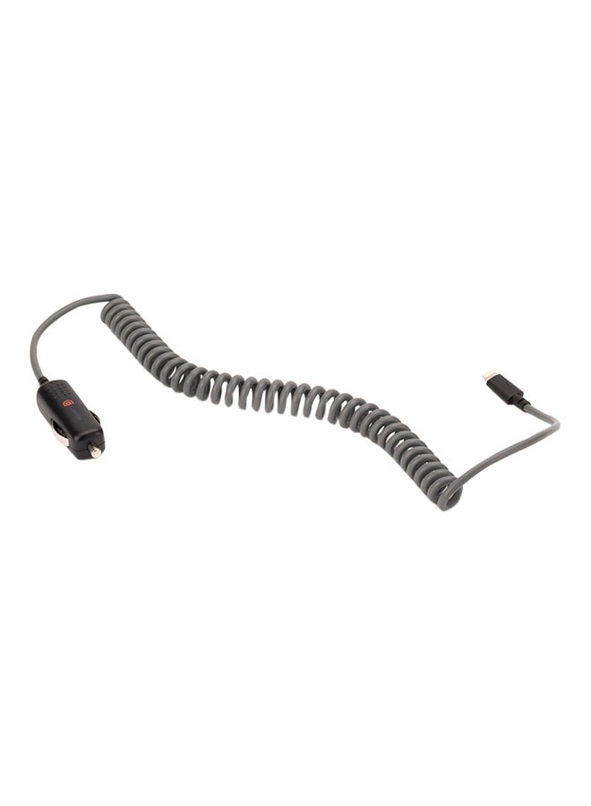 غريفين شاحن السيارة باور جولت SE مع وصلة Lightning أسود/ رمادي