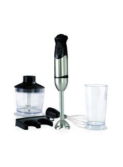 TORNADO Hand Blender With Stainless Steel Whisk And Blades 400W HB-400 Silver/Black/Clear  - Image 1