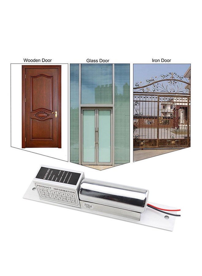 Electric Drop Bolt Door Lock Silver - Image 3