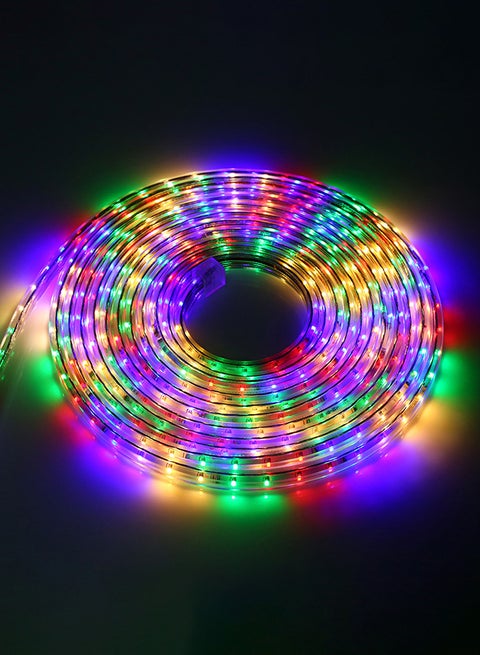 حبل إضاءة للزينة ب360 مصباح LED متعدد الألوان