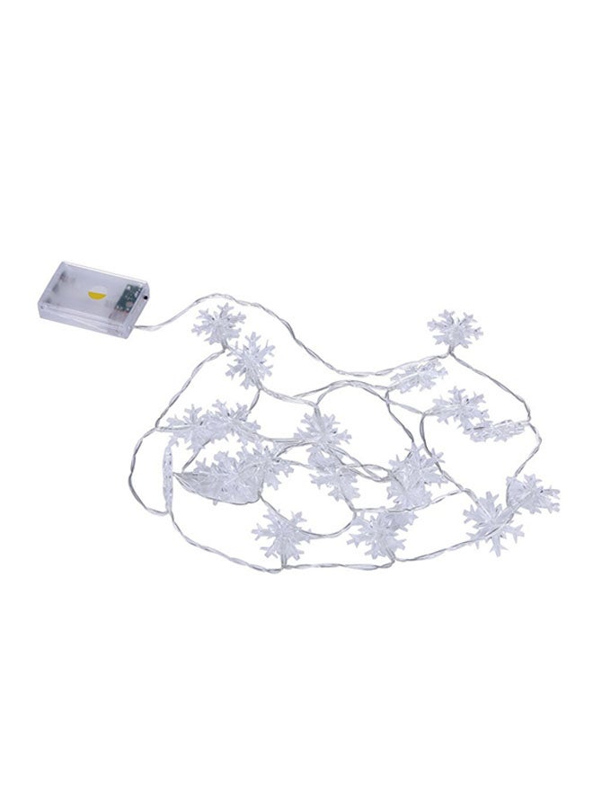Decorative Snowflake String Light With 20 LEDS White - Image 2