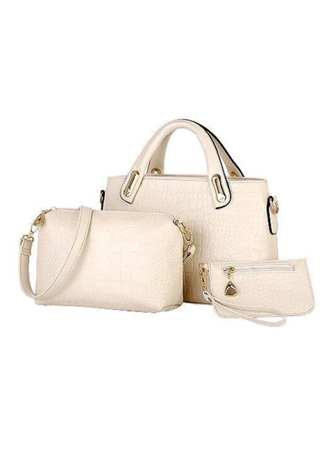 3-Piece Composite Bag Set Beige
