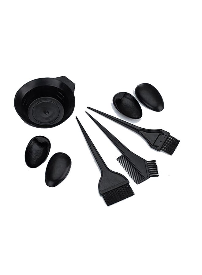 طقم أدوات صبغ الشعر لصالون التجميل من 5 قطع أسود - Image 1