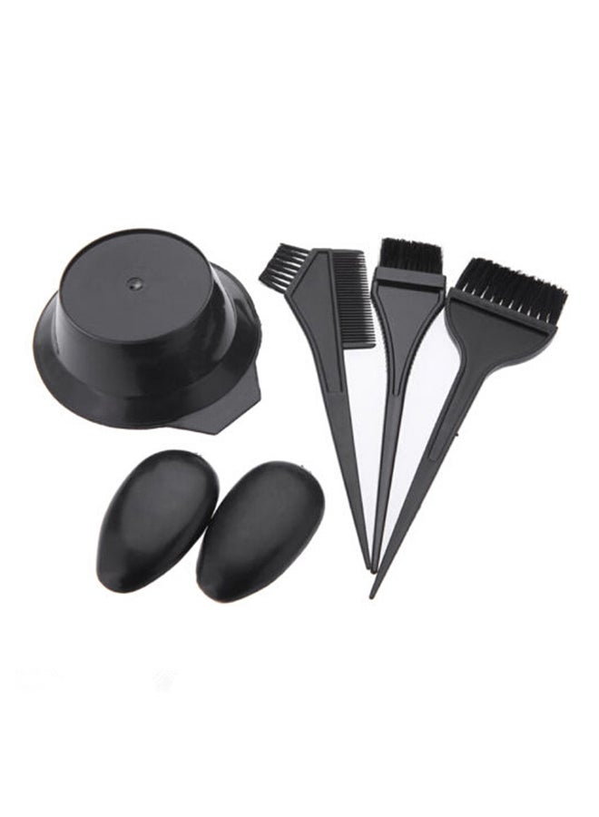 طقم أدوات صبغ الشعر لصالون التجميل من 5 قطع أسود - Image 3