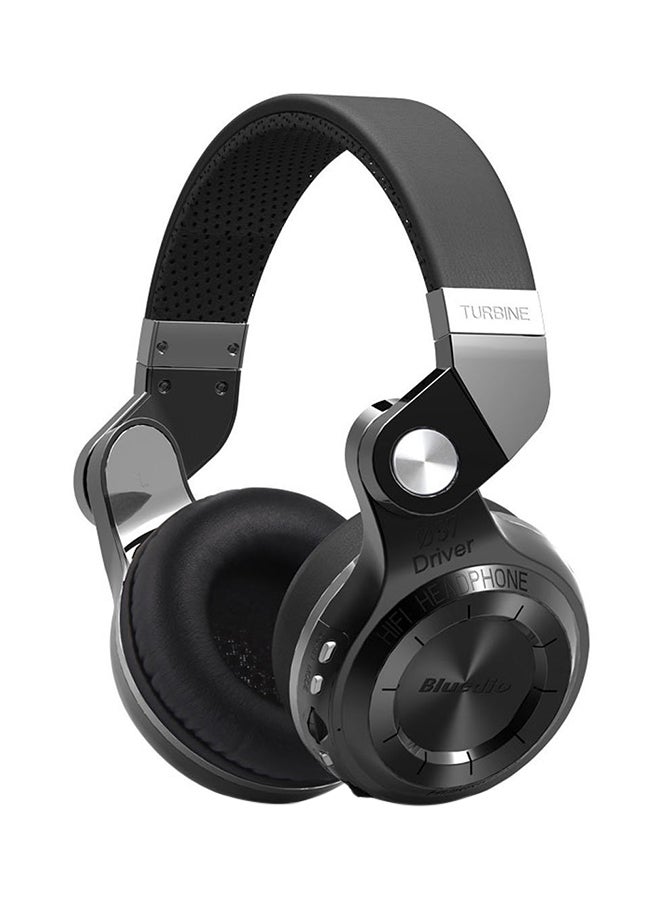 Bluedio T2+ Wireless Bluetooth Headphones With FM Radio/MicroSD Card Slot/Microphone Black  - Image 1