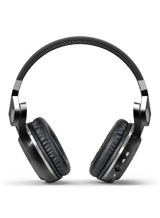 Bluedio T2+ Wireless Bluetooth Headphones With FM Radio/MicroSD Card Slot/Microphone Black  - Image 3