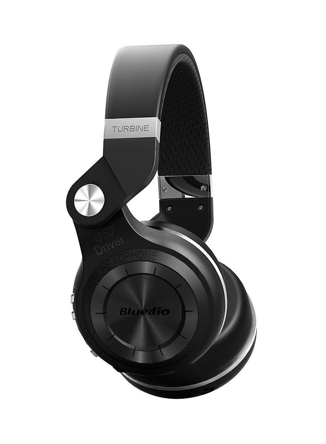 Bluedio T2+ Wireless Bluetooth Headphones With FM Radio/MicroSD Card Slot/Microphone Black  - Image 4