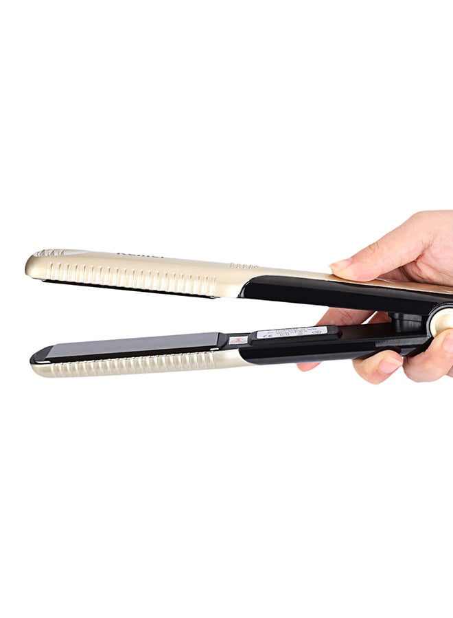 Kemei Hair Straightener Km - 327 Golden/Black - Image 4