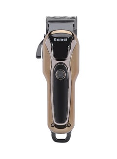 Kemei Rechargeable Electric Hair Trimmer With Comb Km - 1990 Black and Golden  - Image 1
