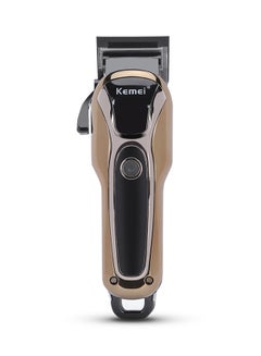 Kemei Rechargeable Electric Hair Trimmer With Comb Km - 1990 Black and Golden  - Image 2
