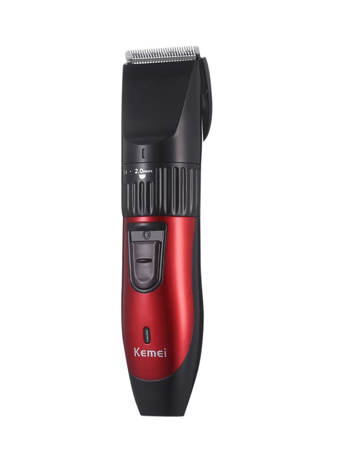 Kemei Rechargeable Electric Hair Km - 730 Red/Black  - Image 1
