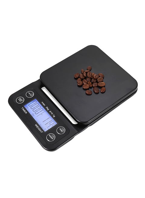 Digita Food/Coffee Weighing Scale Black 5.23 x 7.56inch