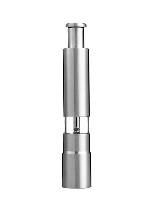 Generic - Thumb Push Salt/Pepper Grinder Silver - Image 1