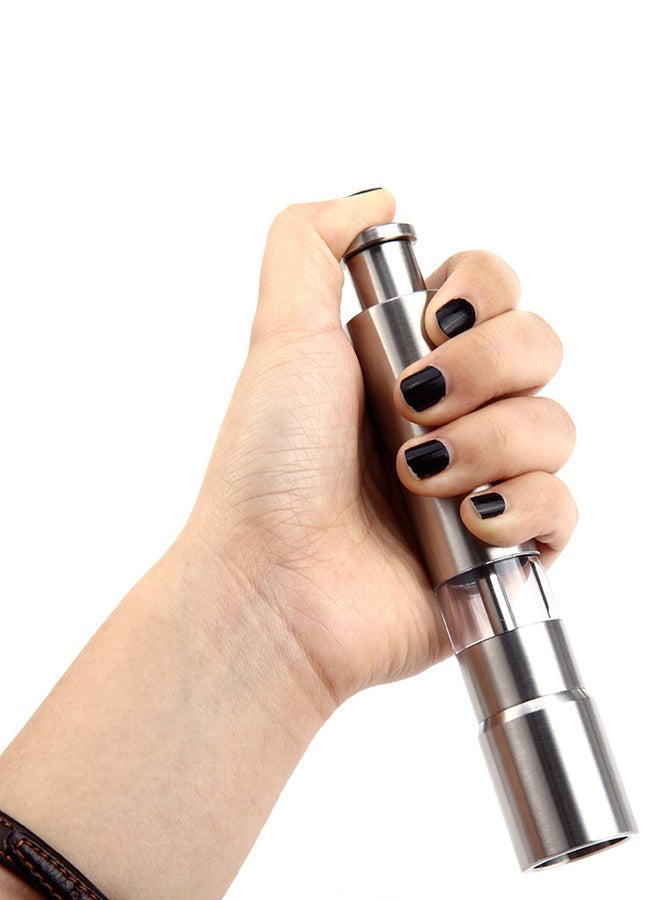 Generic - Thumb Push Salt/Pepper Grinder Silver - Image 1