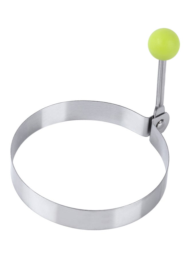 4-Piece Fried Eggs Ring Molds Silver/Green 0.16kg  - Image 5