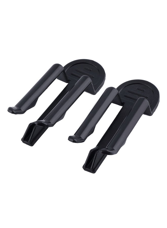 10-Pieces Trash Can Clamp/Waste Bin Bag Holder Black 8.5 x 3centimeter - Image 1