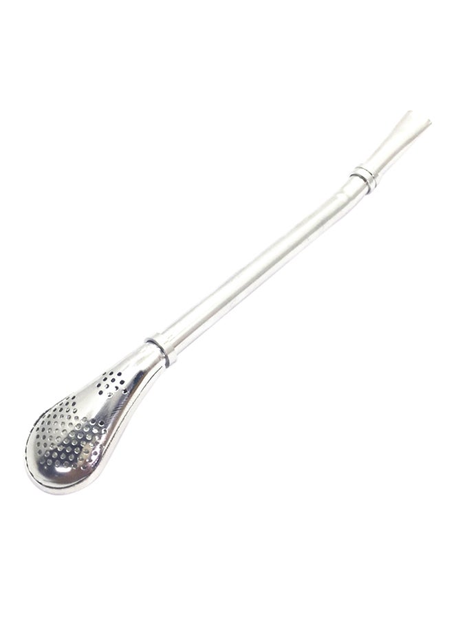 Generic 2-Piece Straw/Filter/Spoon Silver 0.07kg  - Image 2