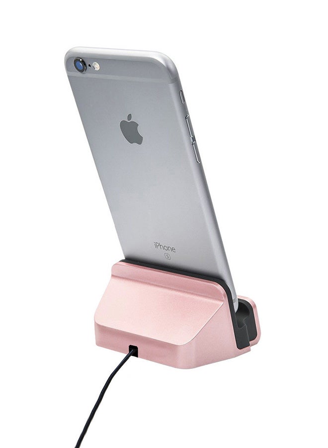 eCostConnection - Lightning Charging USB Dock for Apple iPhone XS Max/8/8 Plus/7 Plus/7/6S Rose Gold - Image 1