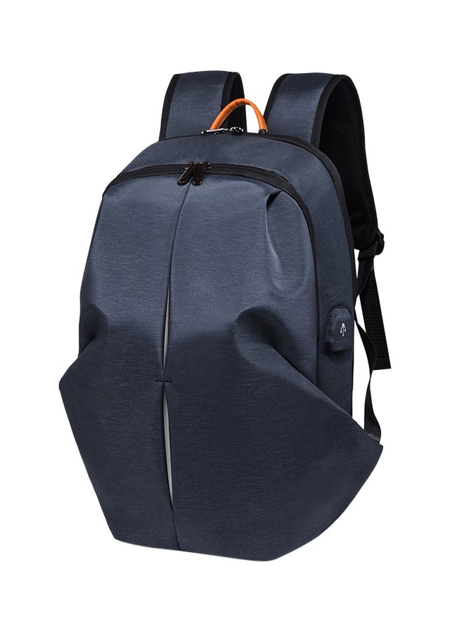 Laptop Backpack With USB Charging Port Slate Blue - Image 2