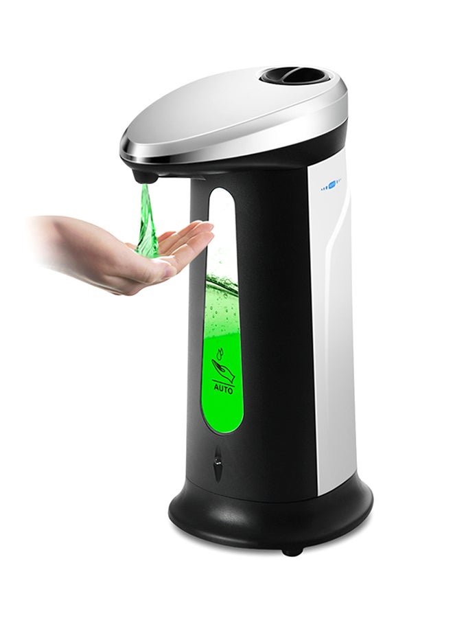 Electroplated Automatic Soap Dispenser Silver/Black/Grey 20x11cm - Image 3