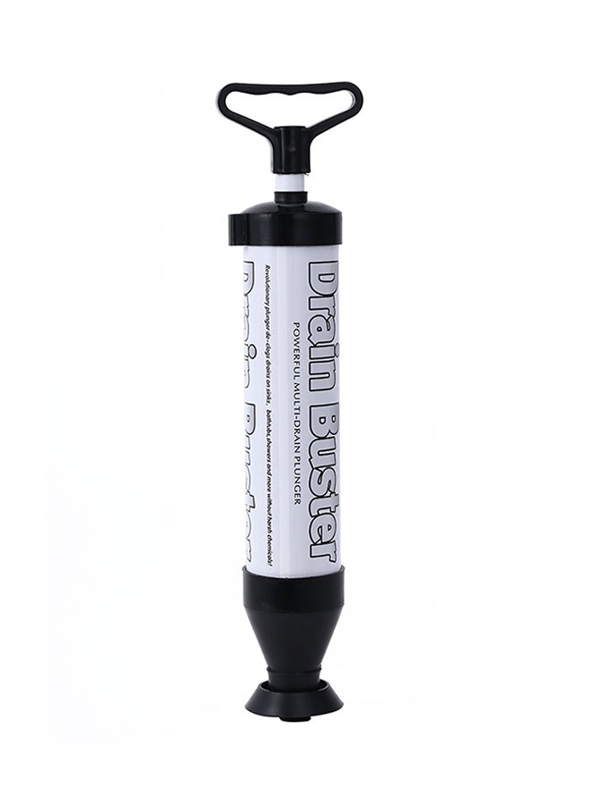 Manual Toilet Plunger Black/White - Image 1