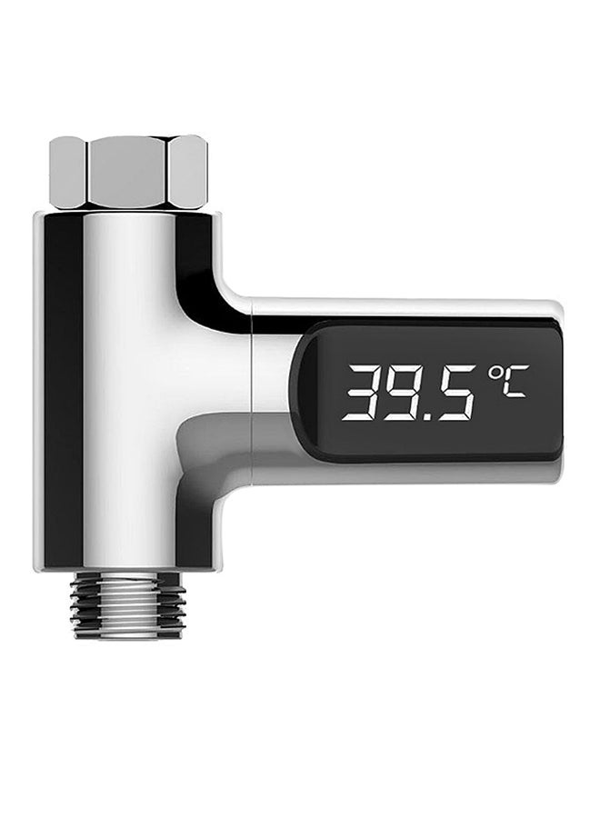 LED Shower Water Temperature Monitor Silver - Image 1