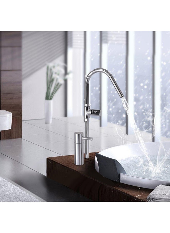 LED Shower Water Temperature Monitor Silver - Image 2