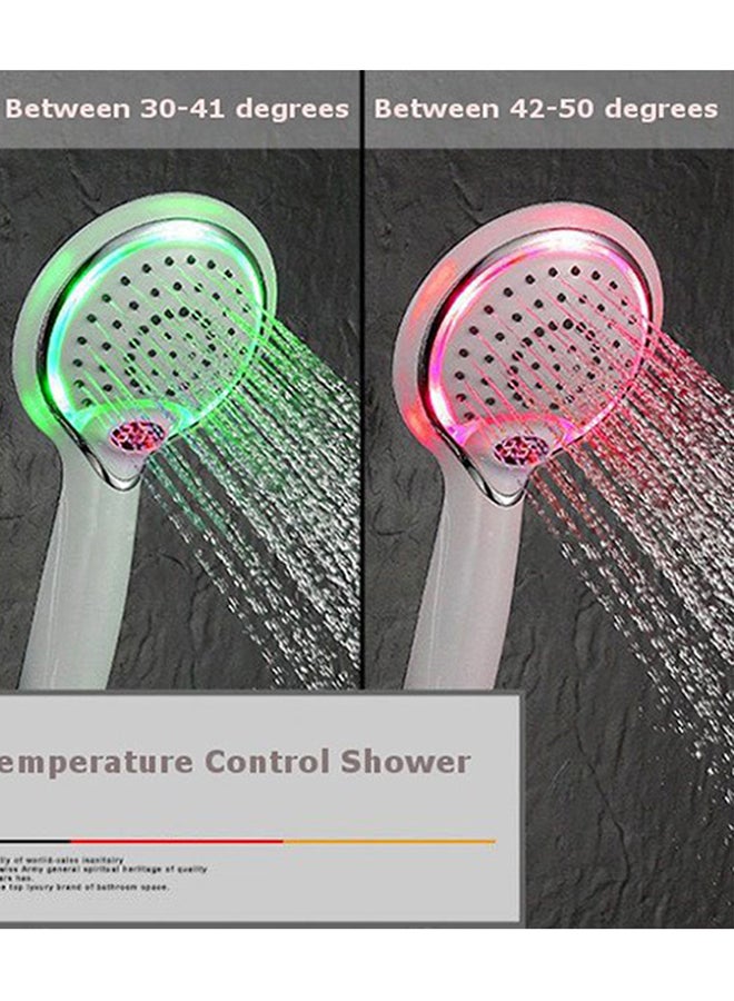 رأس دش مزود بإمكانية التحكم في درجة الحرارة وشاشة LED أبيض - Image 3