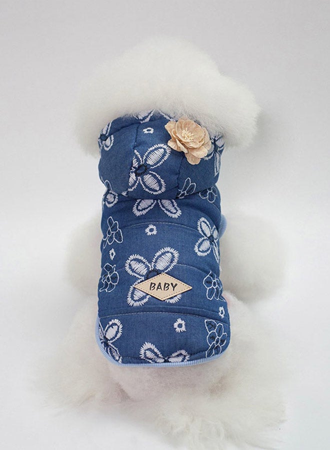 جاكيت شتوي للكلاب الأليفة أزرق داكن 2XL - Image 2