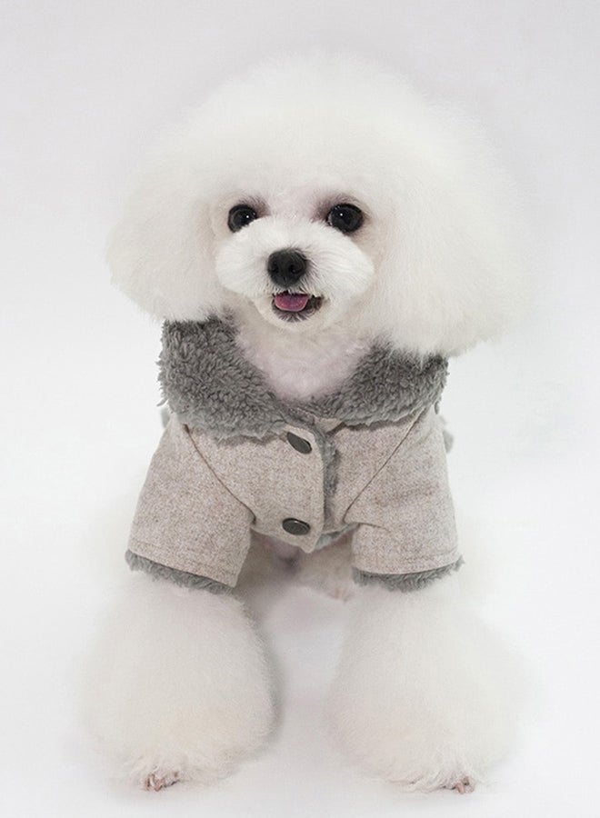 جاكيت شتوي للكلاب الأليفة بيج S - Image 3